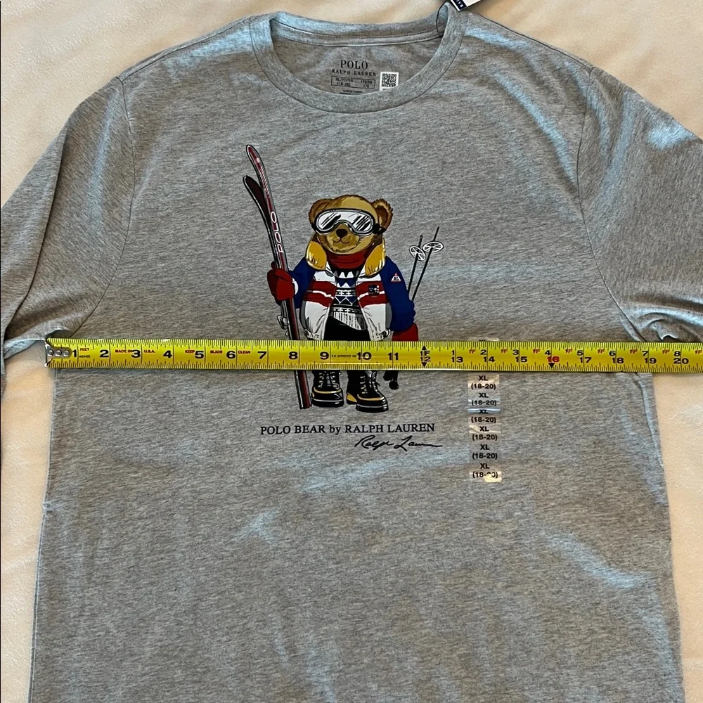 Polo Ralph Lauren Ski Polo Bear Long Sleeve Shirt XL (18-20) - Picture 7 of 10